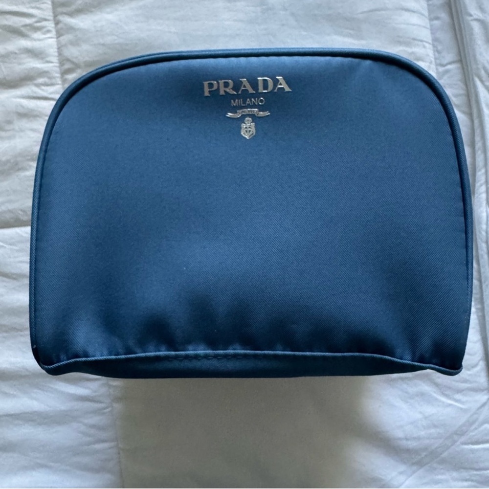 New Prada Men's Blue Toiletry Bag